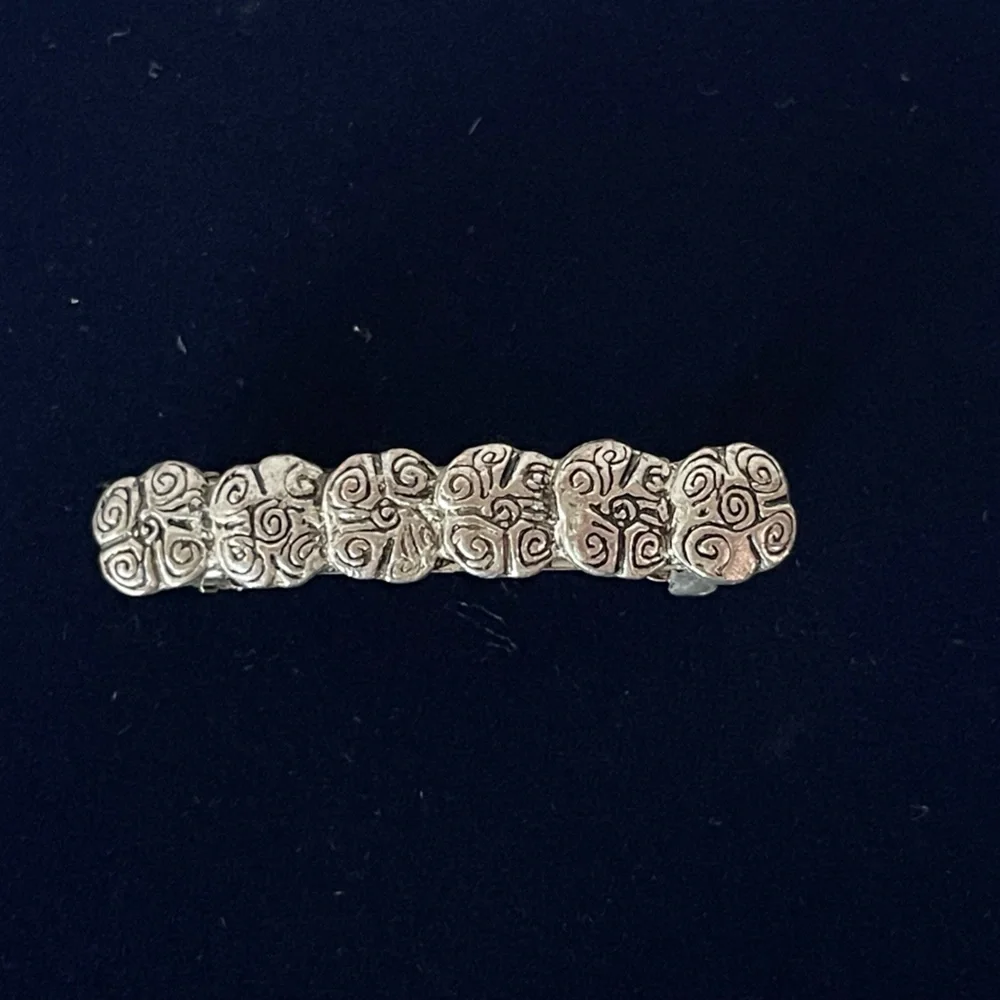Vintage Sterling silver hair clip wedding veil clip